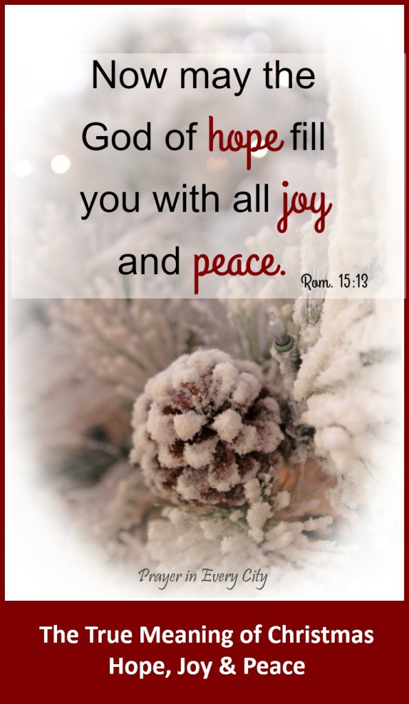 The True Meaning of Christmas Hope, Joy and Peace